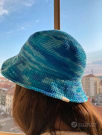 Cappello mare in cotone fatto a mano all’uncinetto