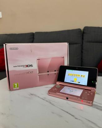 Nintendo 3ds rosa con scatola - da collezione