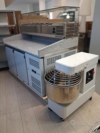 Banco pizza completo con impastatrice