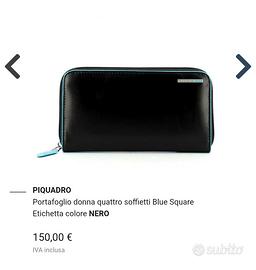 Piquadro,Portafoglio donna quattro soffietti, nero