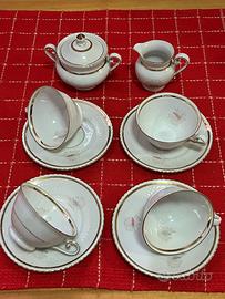 Servizio 4 tazze da te in porcellana SELTMANN