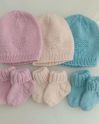 Compelto neonati in lana/alpaca