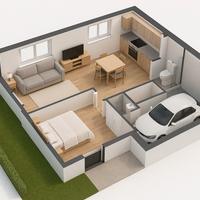 Indipendente con giardino e box auto