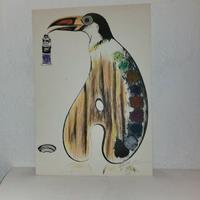 Litografia acquerellata a mano di R. Pelagatti