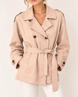 trench beige NUOVO taglia L