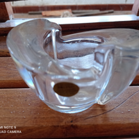 Posacenere pubblicitario in cristallo anni 80