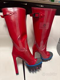 Stivali Eros Flame Red-Oro Versace