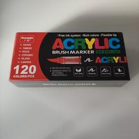 GuangNa 120 pennarelli acrilici. Nuovi, sigillati.