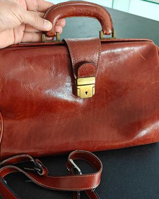 Borsa da dottore interamente vera pelle