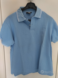 Polo uomo Diadora tg.M colore celeste cotone