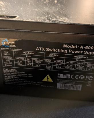 alimentatore pc A-BR600 600w