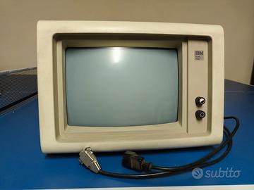 Monitor IBM 5151 vintage anni 80 da testare