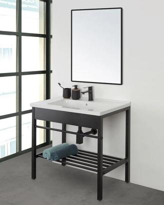 Mobile da bagno Metallo Shabby 80 cm