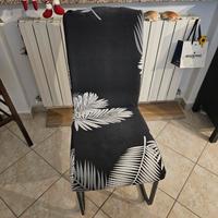 sedia curva di design  in ecopelle grigia