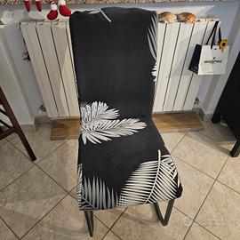 sedia curva di design  in ecopelle grigia