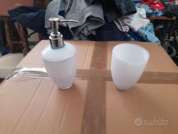 Set Accessori Bagno Bianco