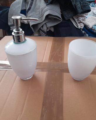 Set Accessori Bagno Bianco