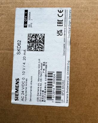 Siemens SKD62 Attuatore Elettroidraulico 24V 1000N