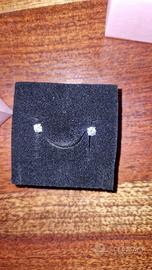 Orecchini oro bianco e zirconi Stroili