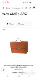 Borsa portadocumenti Markiaro in pelle