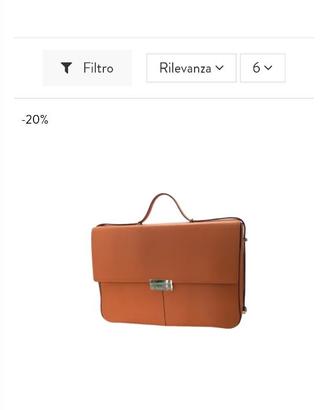 Borsa portadocumenti Markiaro in pelle