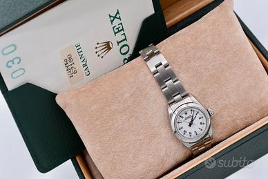 rolex ref. 67180 oyster perpetual acciaio orologio