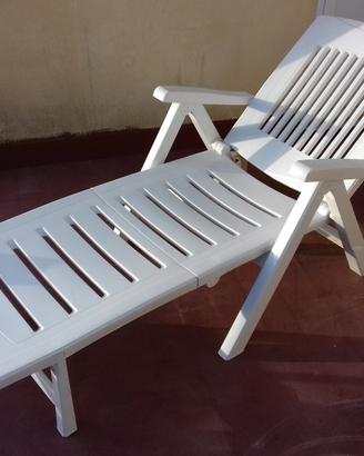 Sdraio Sedia Lettino resina da mare piscina giardi