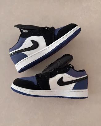 Nike Air Jordan 1 low (GS) Court Purple black toe