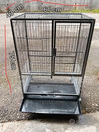 voliera pappagalli-canarini