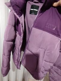 giubbotto ragazza lilla chiaro e scuro taglia S 