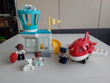 LEGO Duplo 3 set: aeroporto, pompieri, spazzino