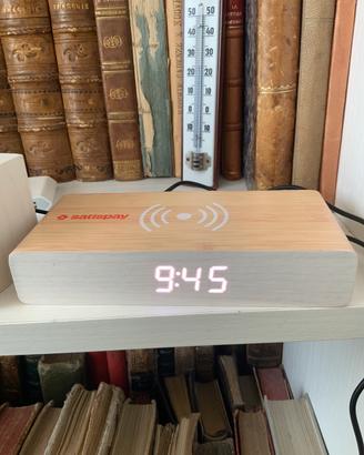 Orologio da tavolo sveglia ricarica wireless