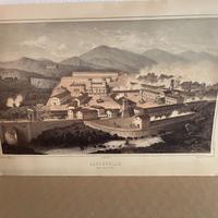 Rara Litografia 1851 - Palazzo Larderello (PI)
