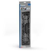 Portatarga Posteriore in Acciaio Nero