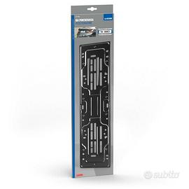 Portatarga Posteriore in Acciaio Nero