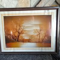 Vecchio quadro ad olio 60x50 firmato Roti 