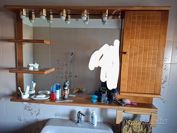 Arredo bagno - Specchio con mobile completo
