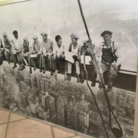 QUADRO Lavoratori Americani Grattacielo