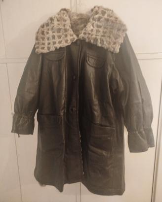 Cappotto in nappa e pelliccia