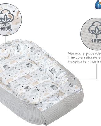 Riduttore Lettino Neonato 100x60 Cotone