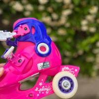 Pattini bambina+protezioni e zaino