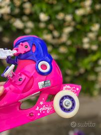 Pattini bambina+protezioni e zaino