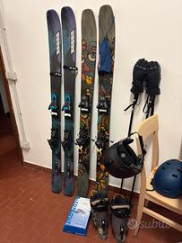Sci K2 Mindbender 99Ti + Salomon shift + pelli