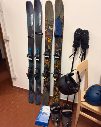 Sci K2 Mindbender 99Ti + Salomon shift + pelli