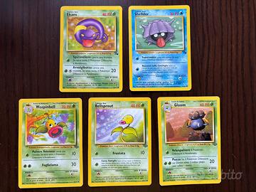 Lotto 5 carte Pokémon Set Jungle Fossil italiano p