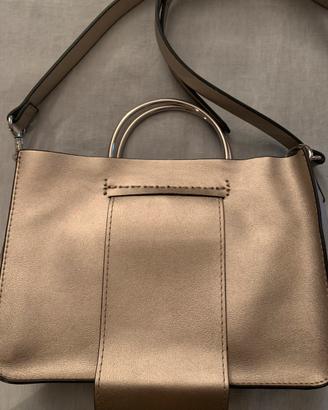 Borsa a mano e tracolla, metallica