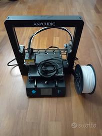 stampante 3d anycubic pro con matasse abs e pla