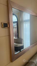 Specchiera in Legno Moderno – Bronzo Rosato 95x175