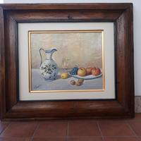 Dipinto a olio natura morta