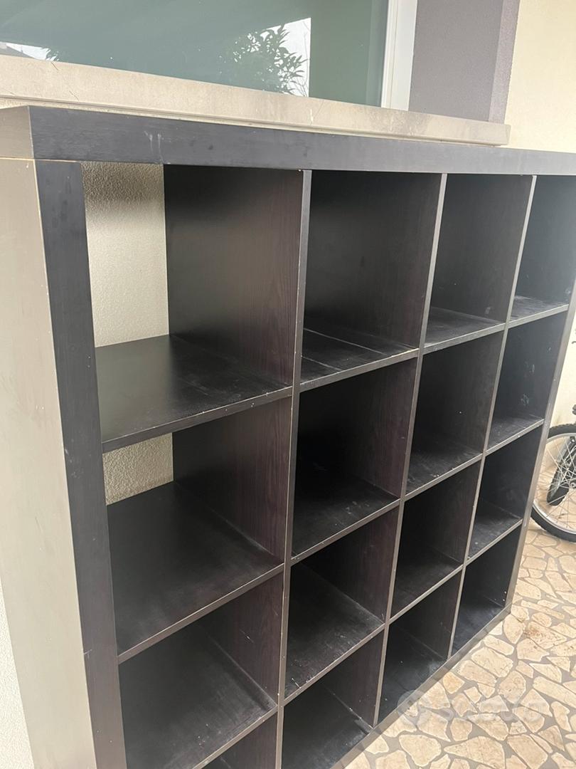 Libreria / scaffale a cubi 4x4 nero